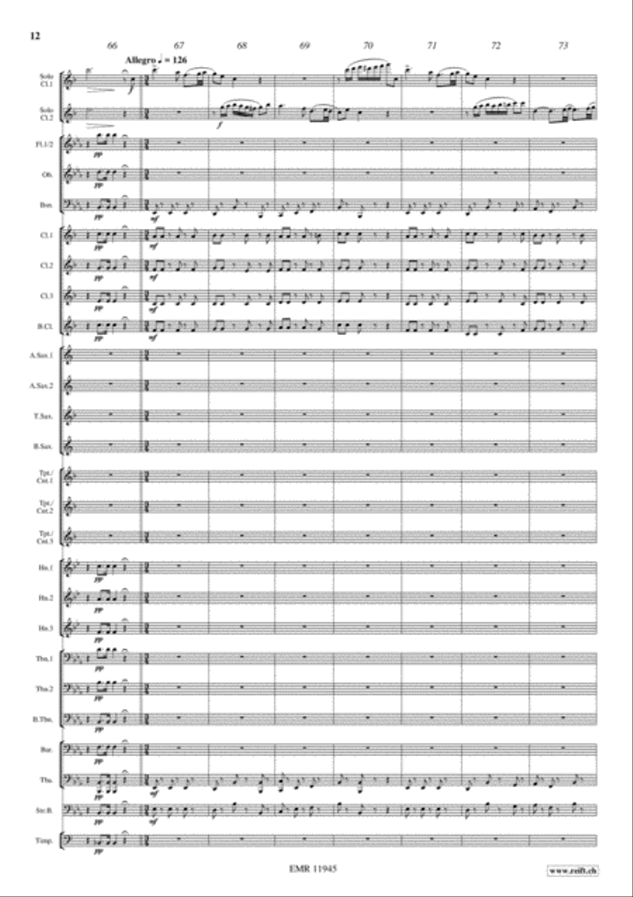 Concerto Concerto Concert Band scores gallery preview page 12