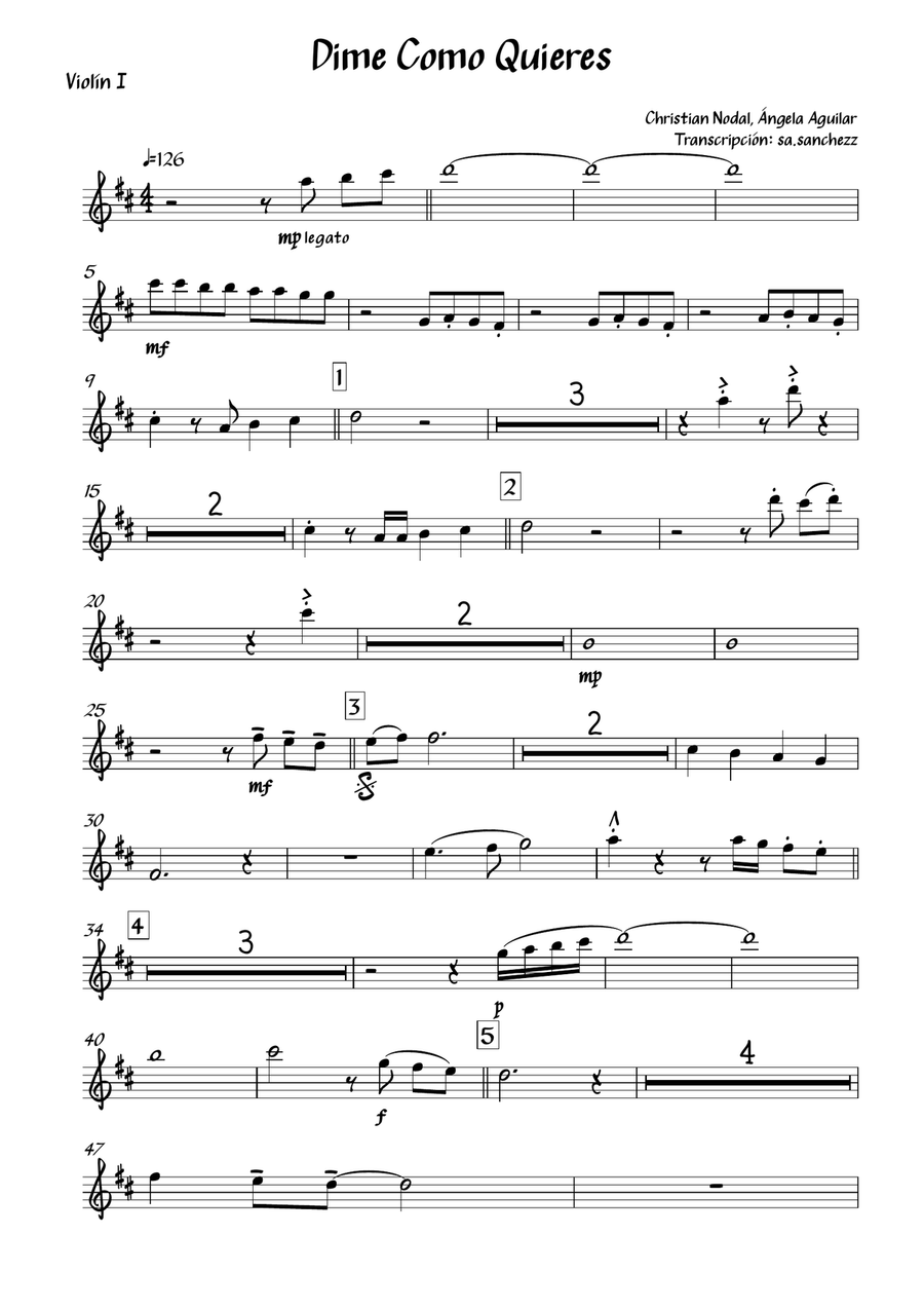 Dime Cómo Quieres Dime Cómo Quieres Small Ensemble scores gallery preview page 5