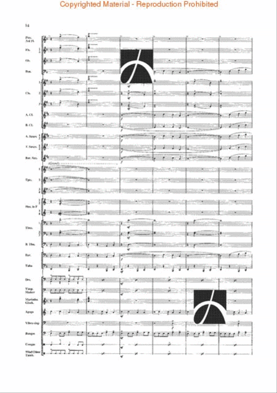 Jungle Fantasy Jungle Fantasy Concert Band scores gallery preview page 11