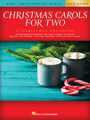 Book cover for Christmas Carols for Two Alto Saxes