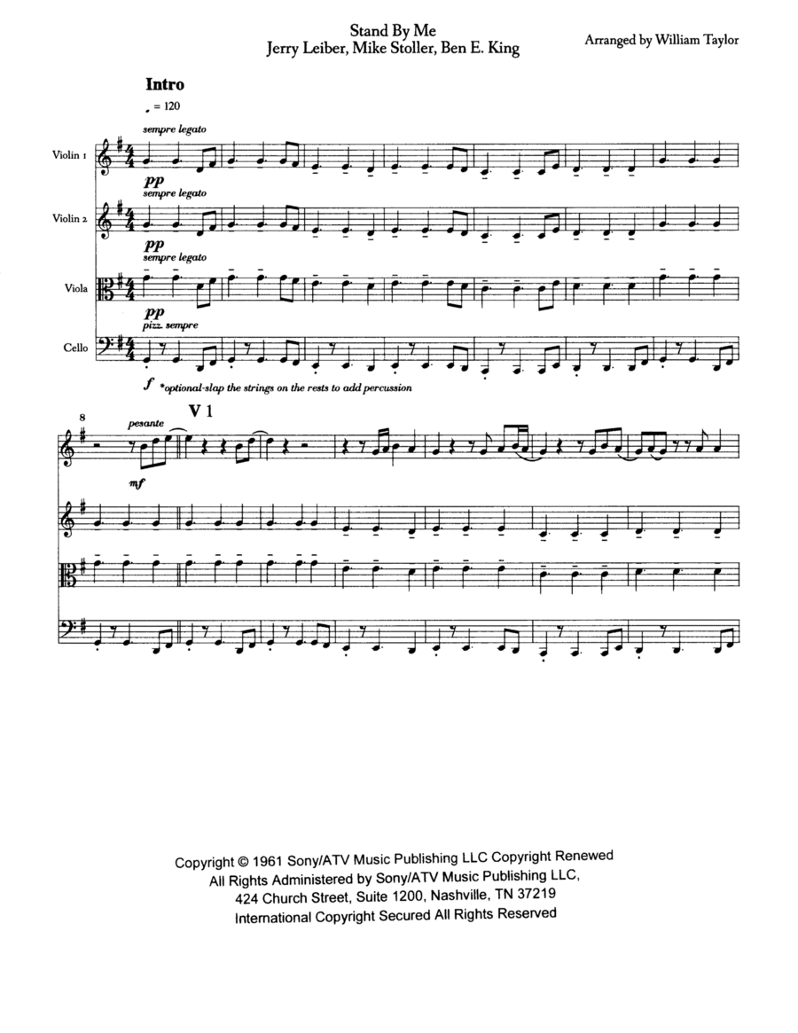 Stand By Me String Trio scores gallery preview page 1