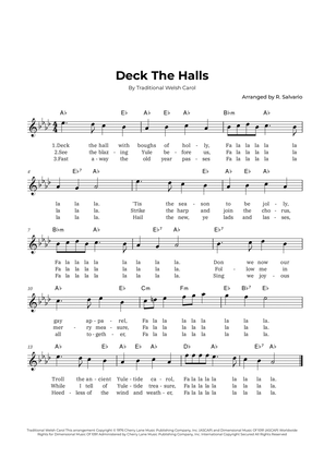 Book cover for Deck The Halls (Key of A-Flat Major)