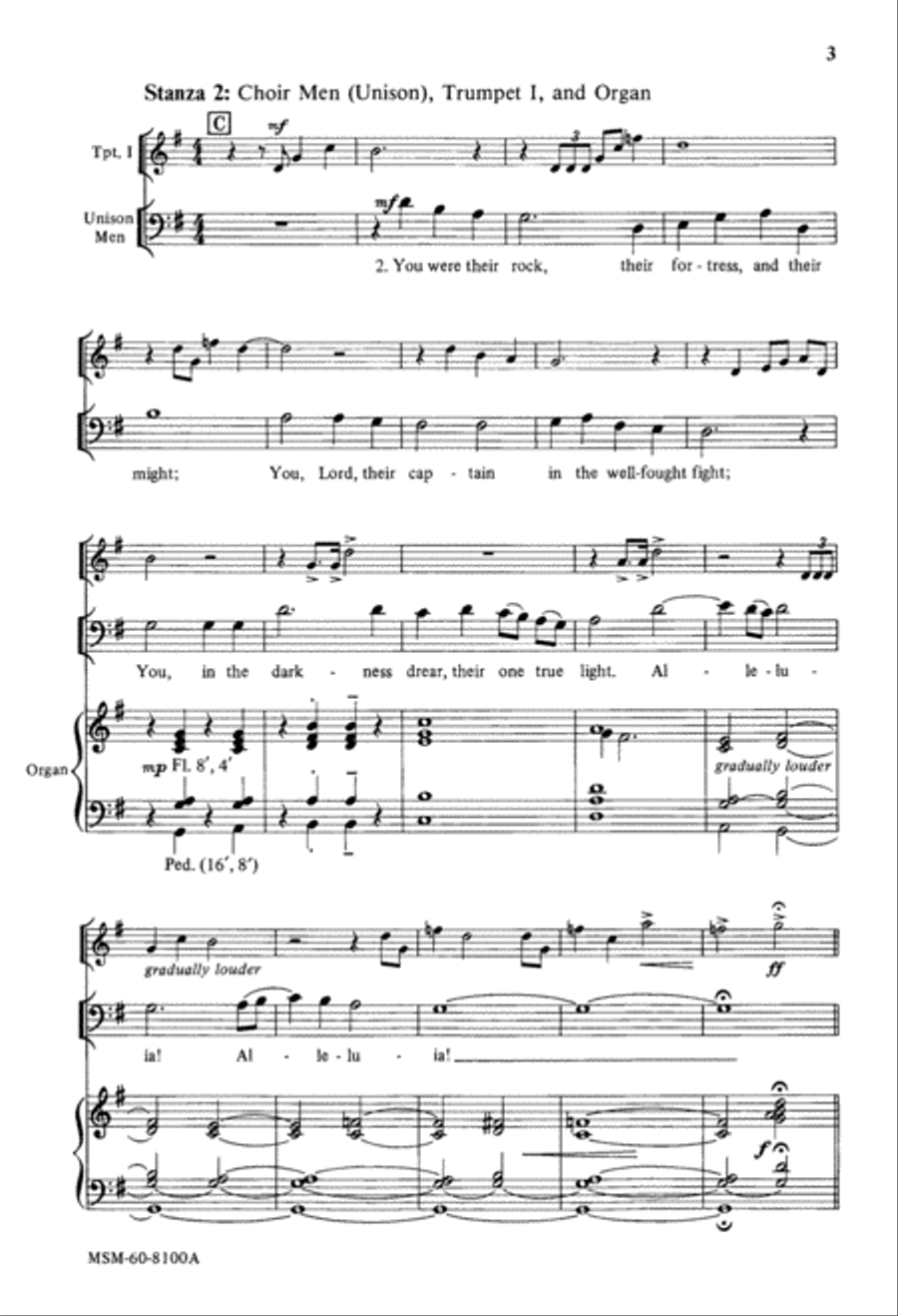 For All the Saints For All the Saints 4-Part scores gallery preview page 3