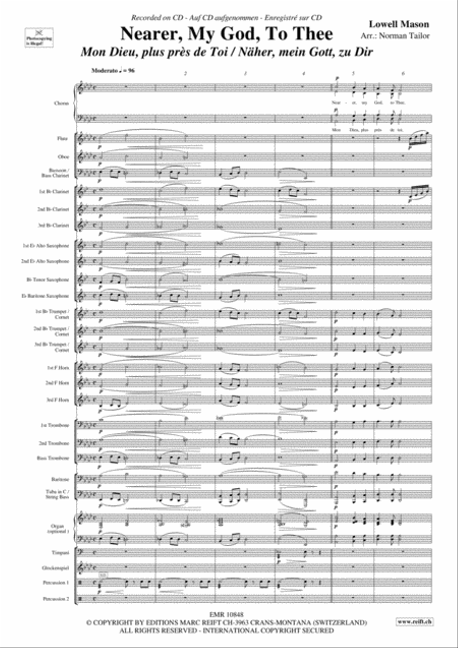 Nearer My God To Thee 4-Part scores gallery preview page 4