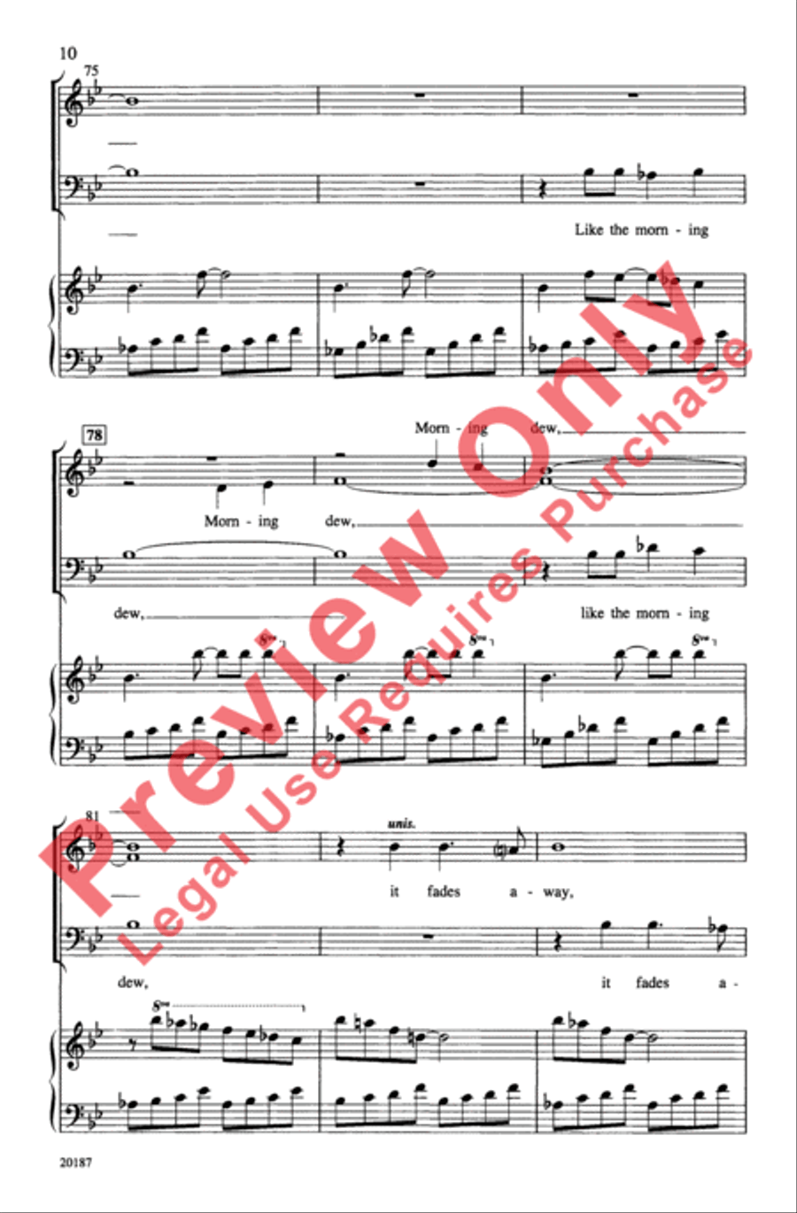 The Water Is Wide 4-Part scores gallery preview page 10