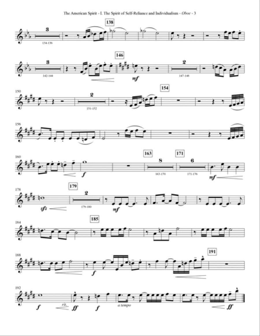 The American Spirit - Oboe/English Horn Choir scores gallery preview page 3