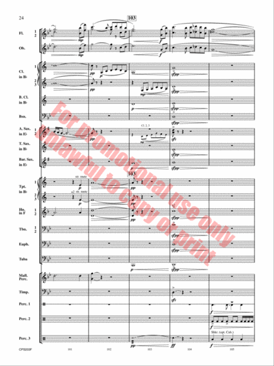 Red Hills Saga Concert Band scores gallery preview page 25