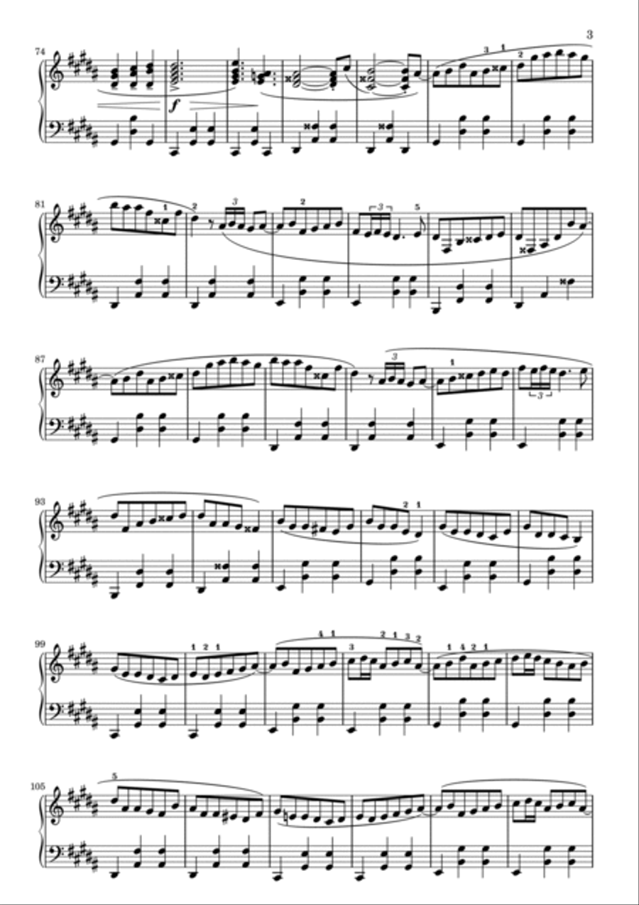 Valse Piano Solo scores gallery preview page 3