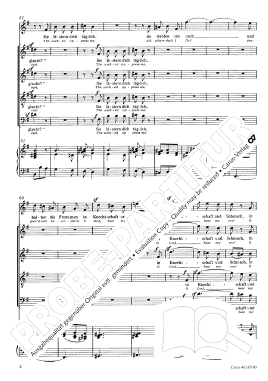 Hor mein Bitten (2 Fassungen) Organ scores gallery preview page 9