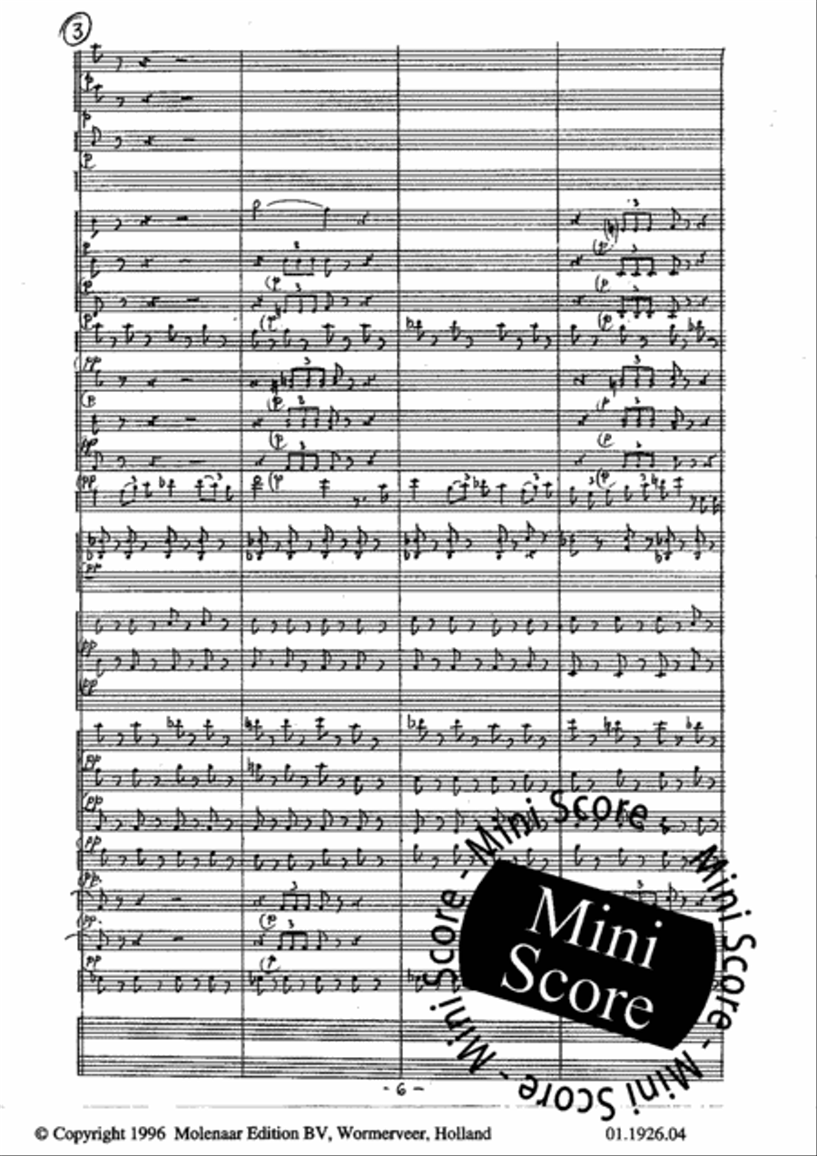 Avant de Quitter Ces Lieux Concert Band scores gallery preview page 10