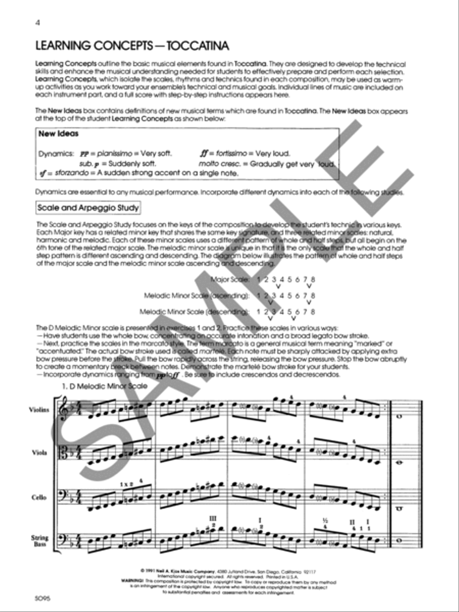 Toccatina - Score String Orchestra scores gallery preview page 4