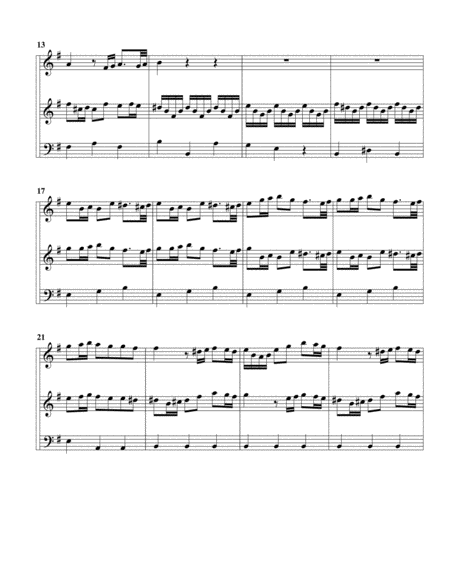Trio sonata QV 2 28 for flute, violin and continuo in G major