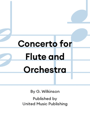 Book cover for Concerto for Flute and Orchestra