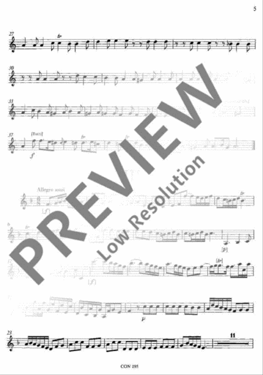 Concerto F Major Violin scores gallery preview page 6