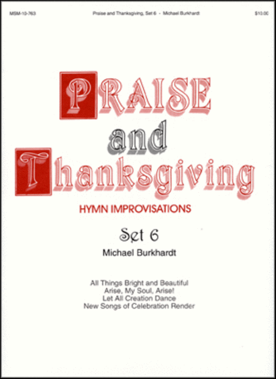 Praise and Thanksgiving, Set 6 Organ scores gallery preview page 1