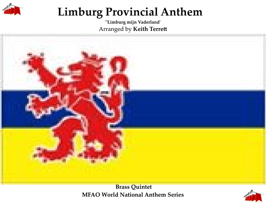 Limburg Provincial Anthem (Limburg, mijn Vaderland - In ’t bronsgroen eikenhout) for Brass Quintet Brass Quintet scores gallery preview page 1