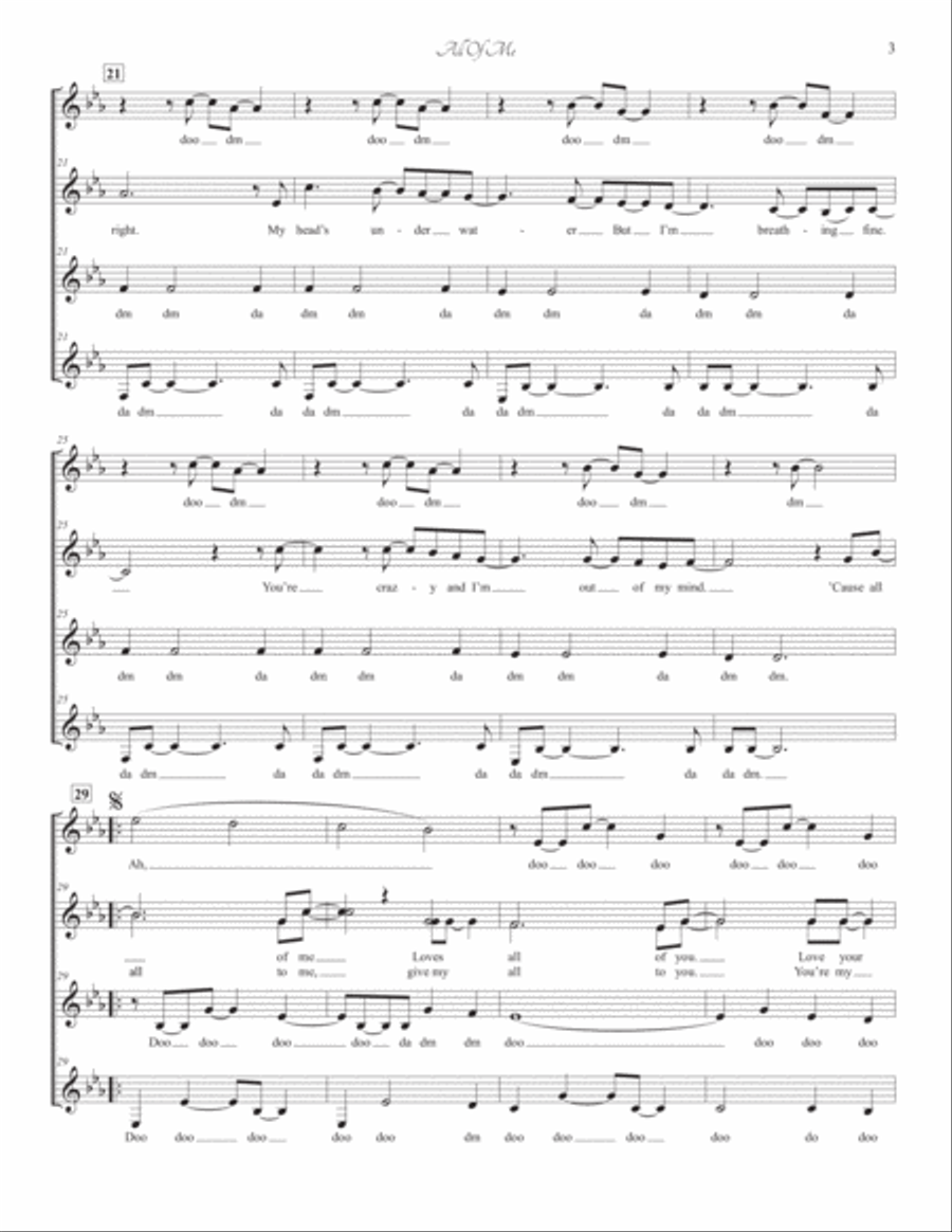 All Of Me SSAA scores gallery preview page 3
