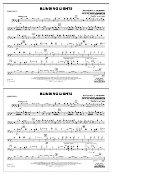 Blinding Lights (arr. Matt Conaway) - 1st Trombone