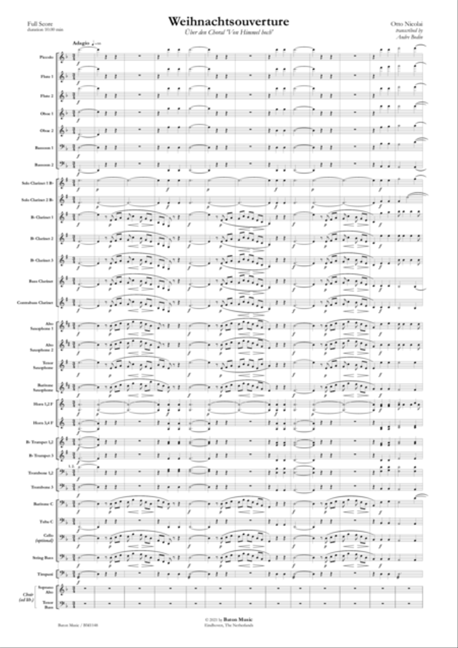Weihnachts Ouvertüre Choir scores gallery preview page 2