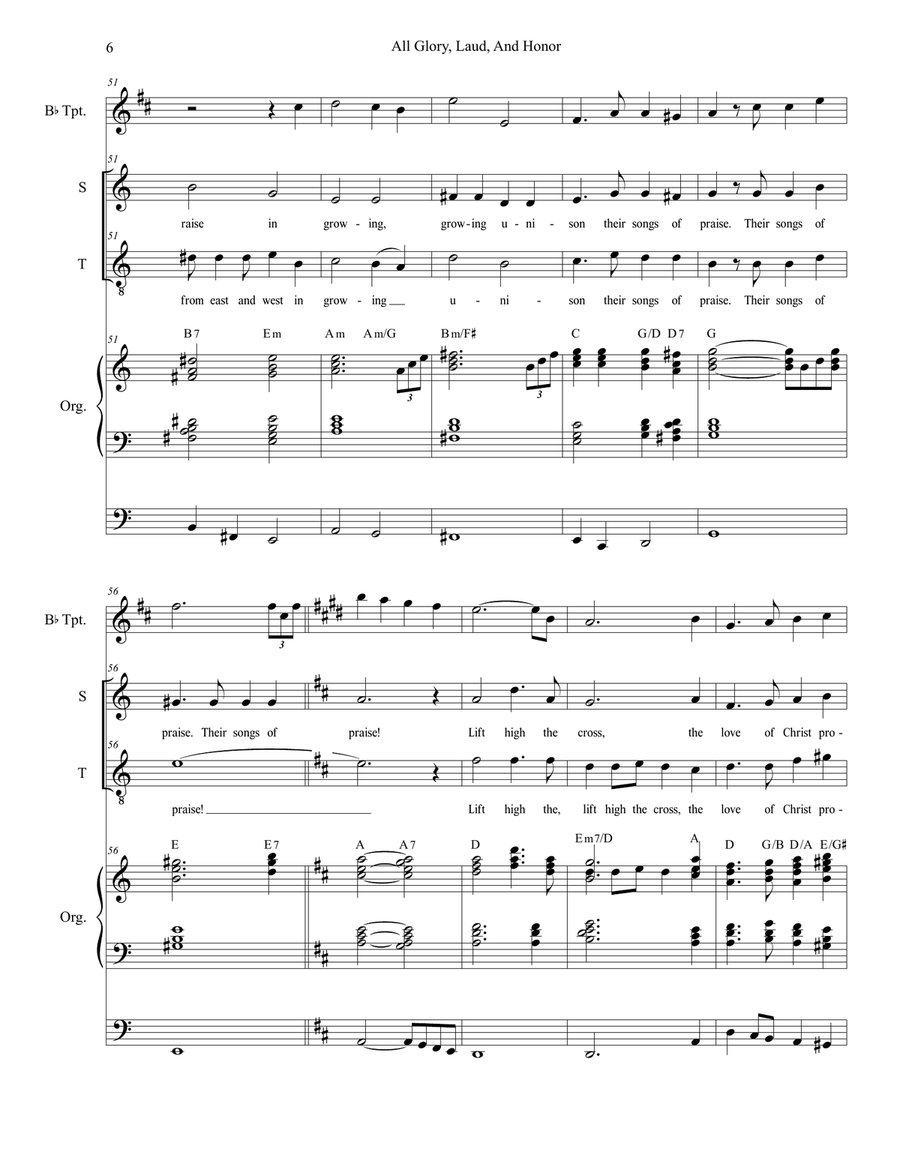 All Glory, Laud, And Honor (with 