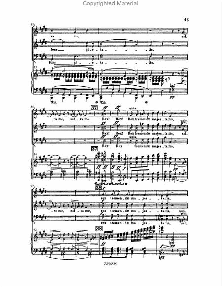 Grande Messe du Morts, H 75 Choir scores gallery preview page 43