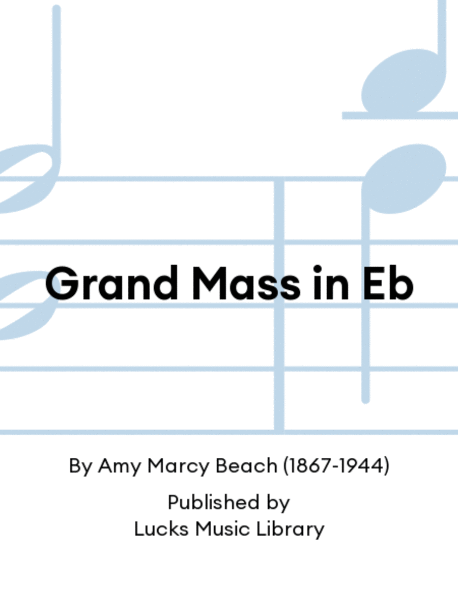 Grand Mass in Eb 4-Part scores gallery preview page 1
