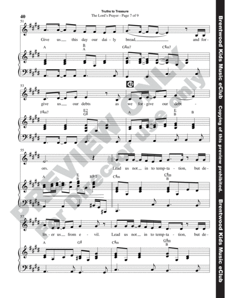 Truths to Treasure: Scripture Songs to Live By (choral book) image number null