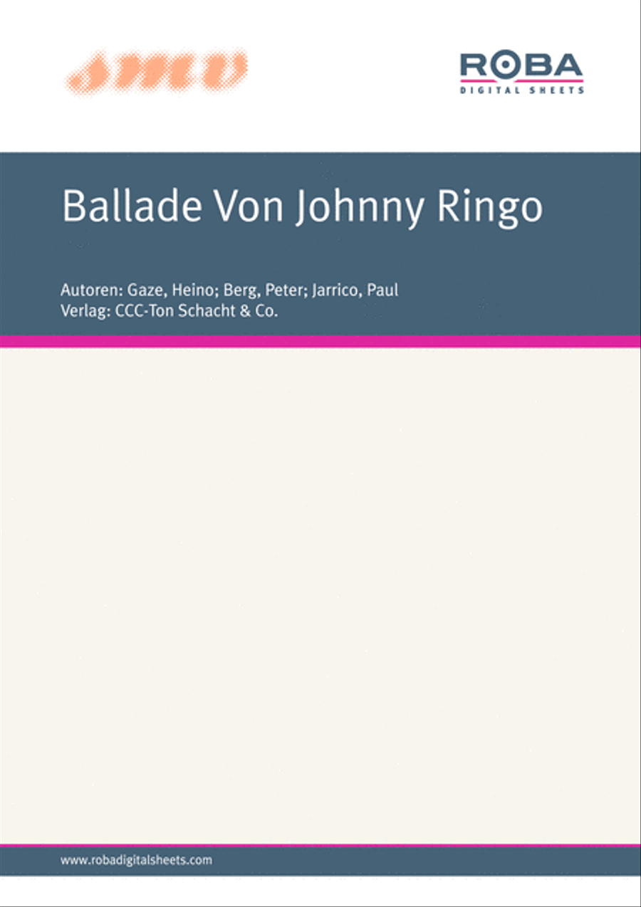 Ballade Von Johnny Ringo Voice scores gallery preview page 1