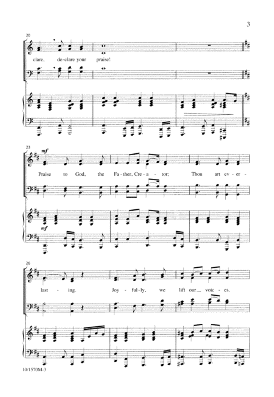 Declare Your Praise 4-Part scores gallery preview page 4