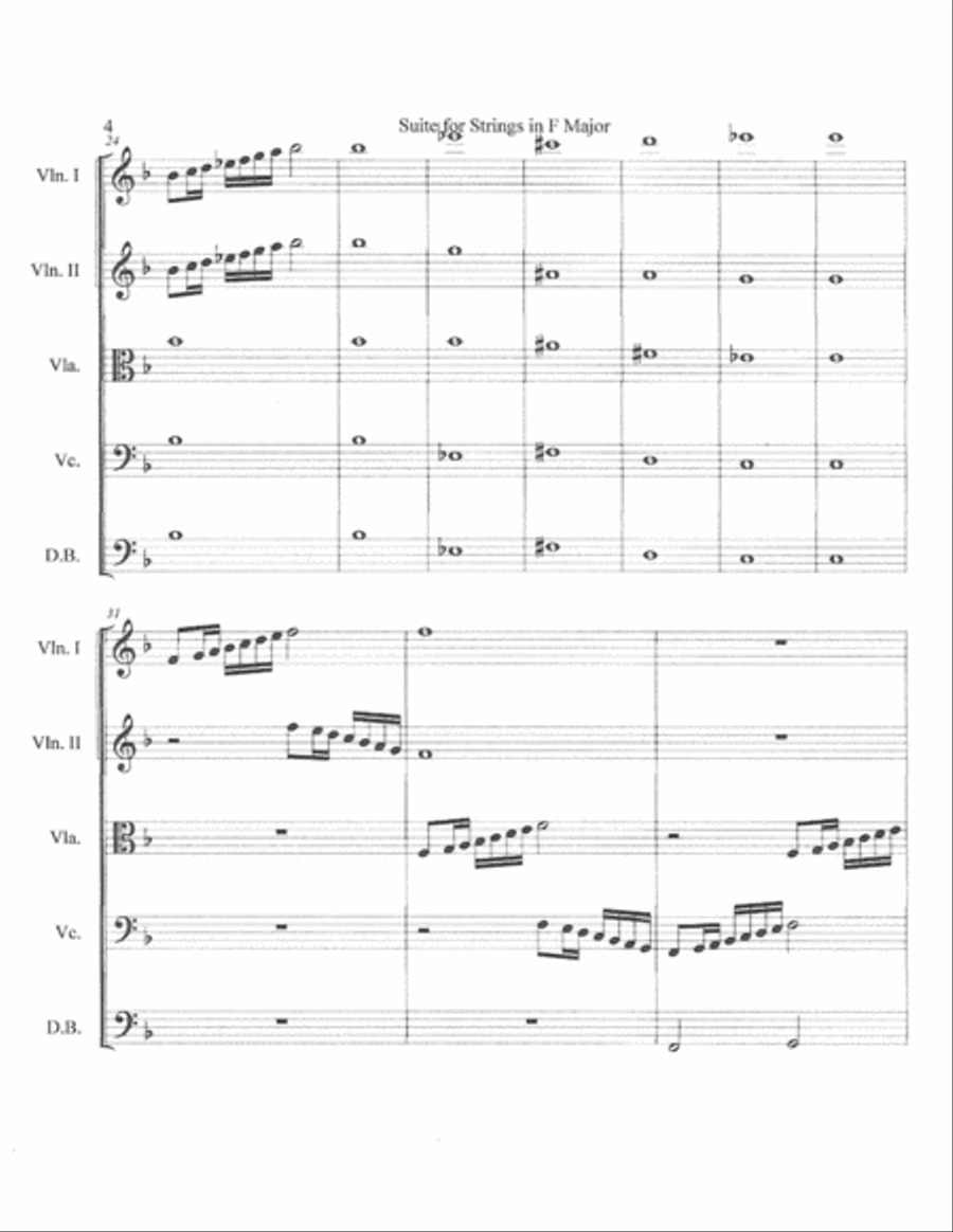 Suite for Strings in F Major--String Orchestra Set String Orchestra scores gallery preview page 4