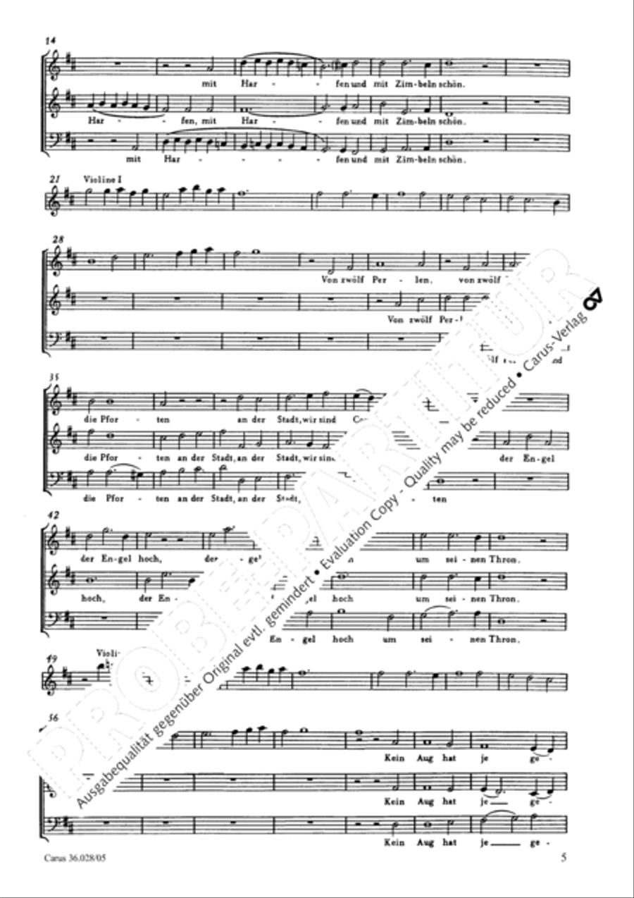 Wake, o wake and hear the voices 3-Part scores gallery preview page 6