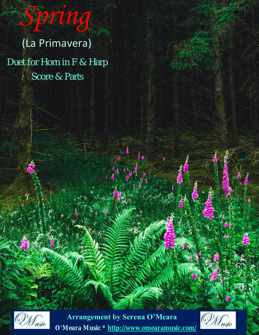 Spring (La Primavera), Duet for Horn in F & Harp Harp scores gallery preview page 1