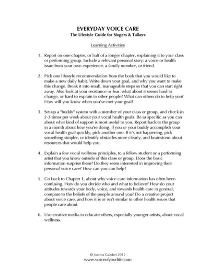 Everyday Voice Care Voice scores gallery preview page 2