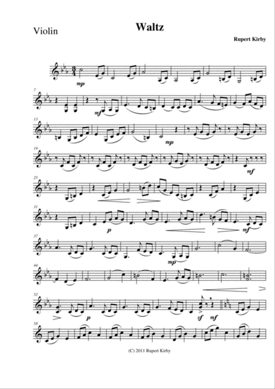 Waltzes for String Trio String Trio - Digital Sheet Music