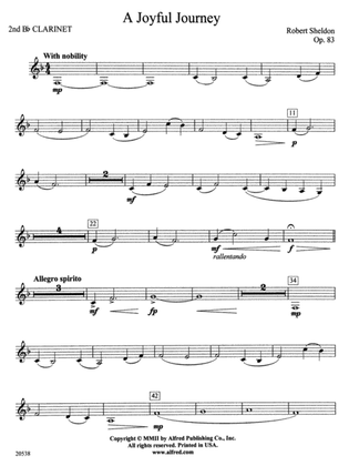 A Joyful Journey: 2nd B-flat Clarinet