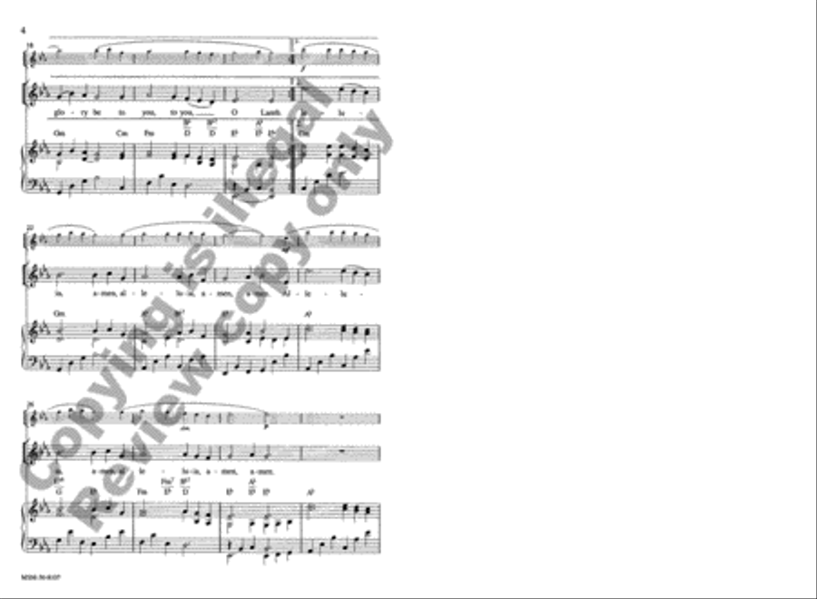 The Music of Heaven 4-Part scores gallery preview page 4