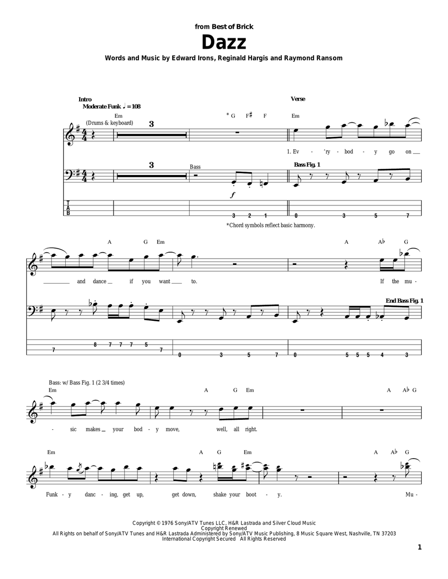 Dazz Dazz Acoustic Guitar scores gallery preview page 1