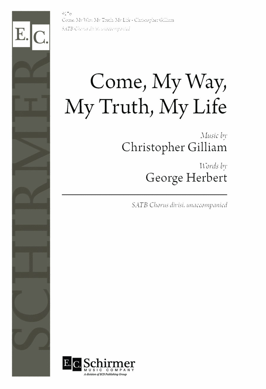 Come, My Way, My Truth, My Life Divisi scores gallery preview page 1