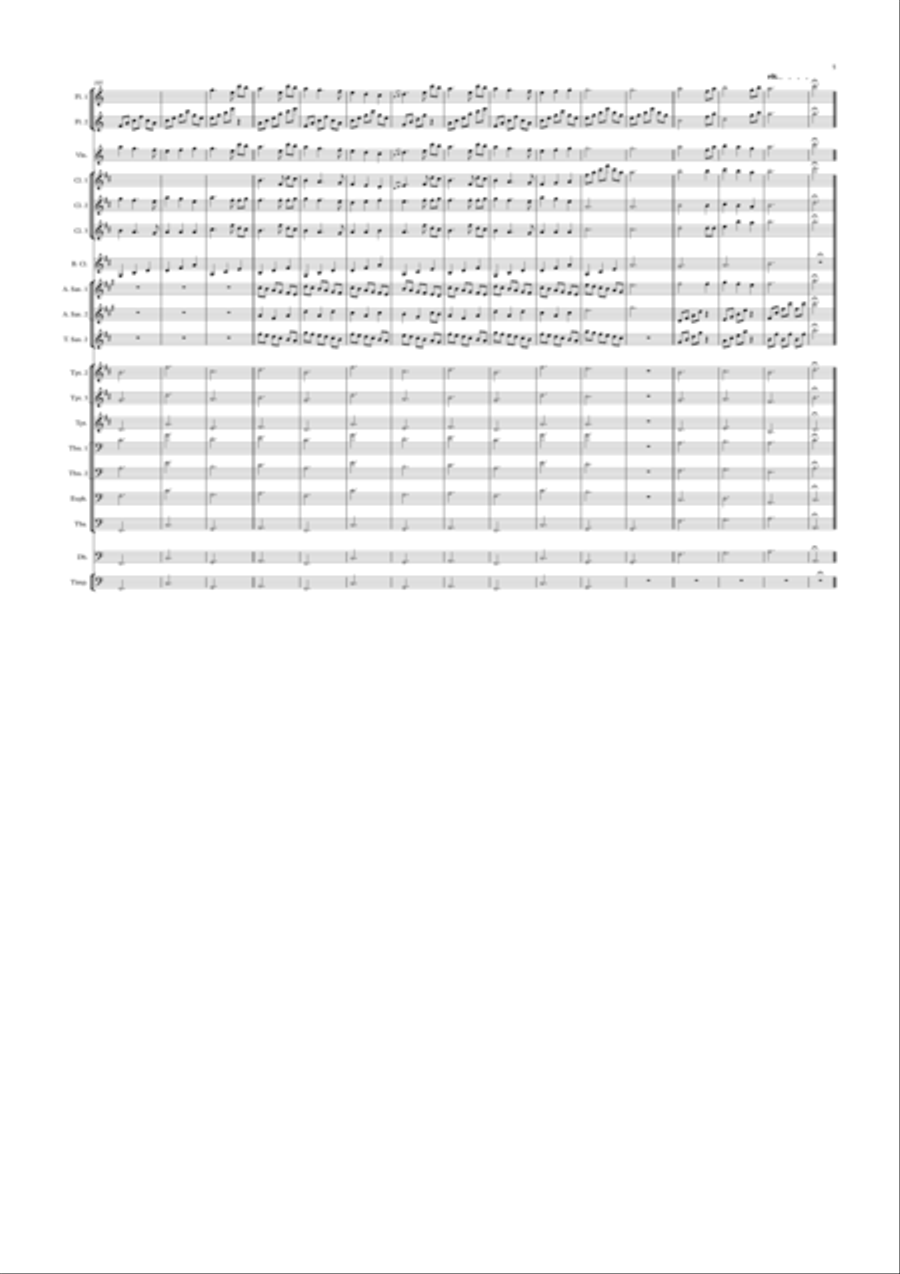 Tres Triste Tigres Concert Band scores gallery preview page 5