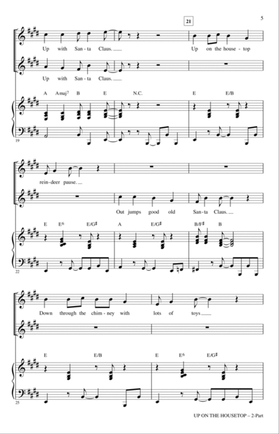 Up On The Housetop 2-Part scores gallery preview page 3