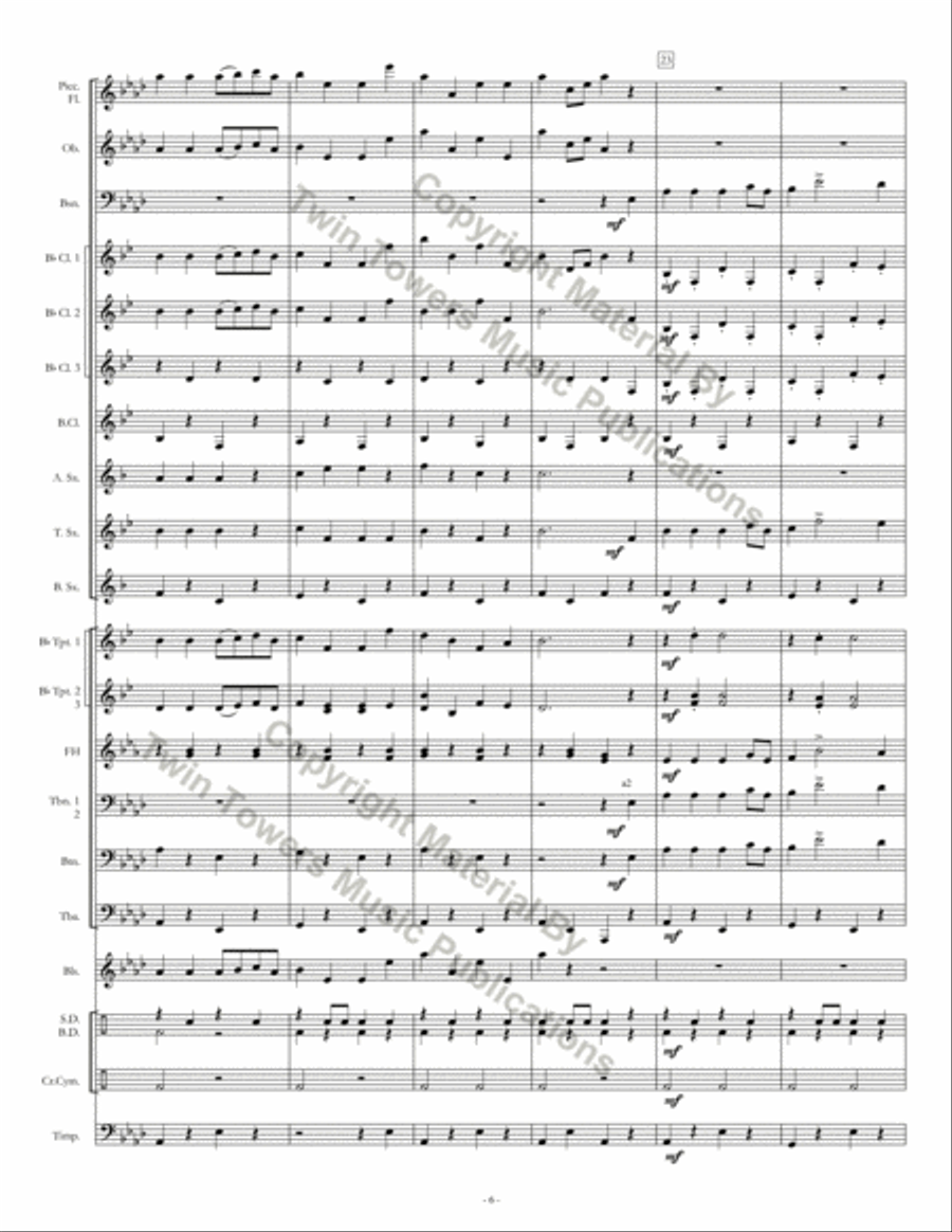 Fort Valley March Concert Band scores gallery preview page 7