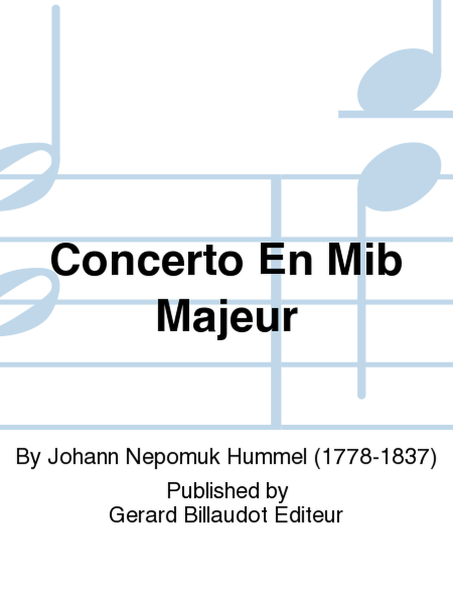 Concerto En Mib Majeur