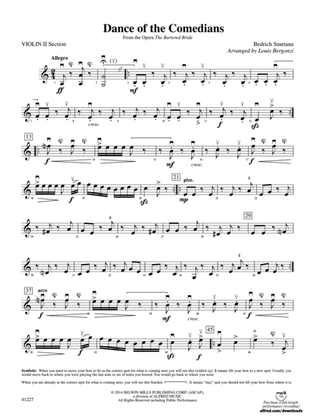 Dance of the Comedians (from the opera The Bartered Bride): Violin 2 Section