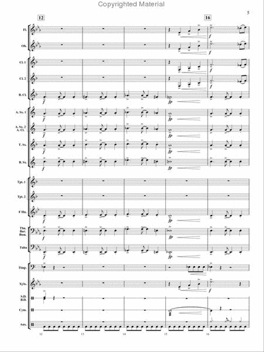 Spania Concert Band scores gallery preview page 4