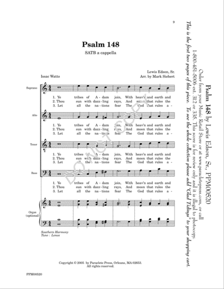 Glad Tidings Glad Tidings 4-Part scores gallery preview page 6