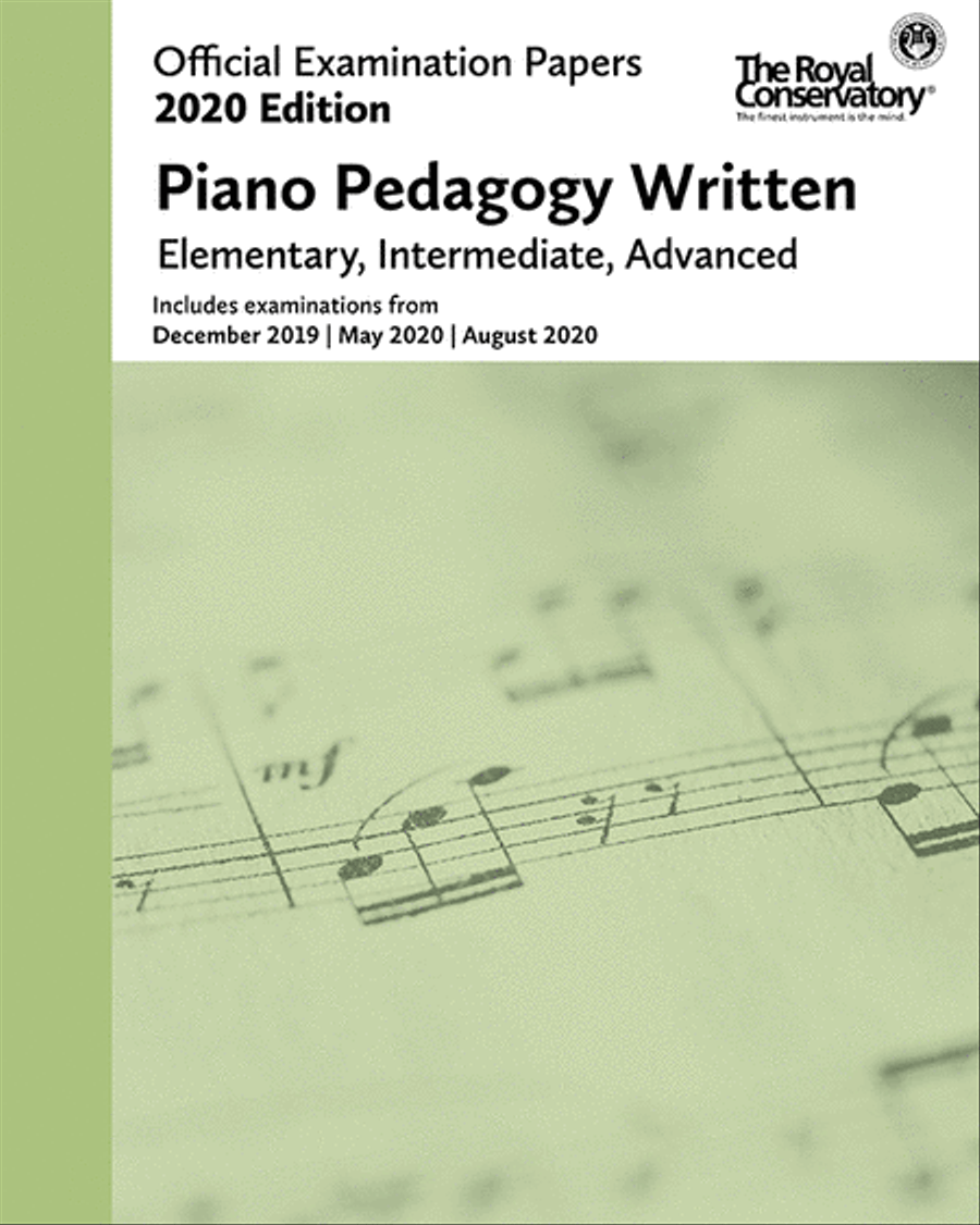 Official Exam Papers: Piano Pedagogy Written Piano Method scores gallery preview page 1