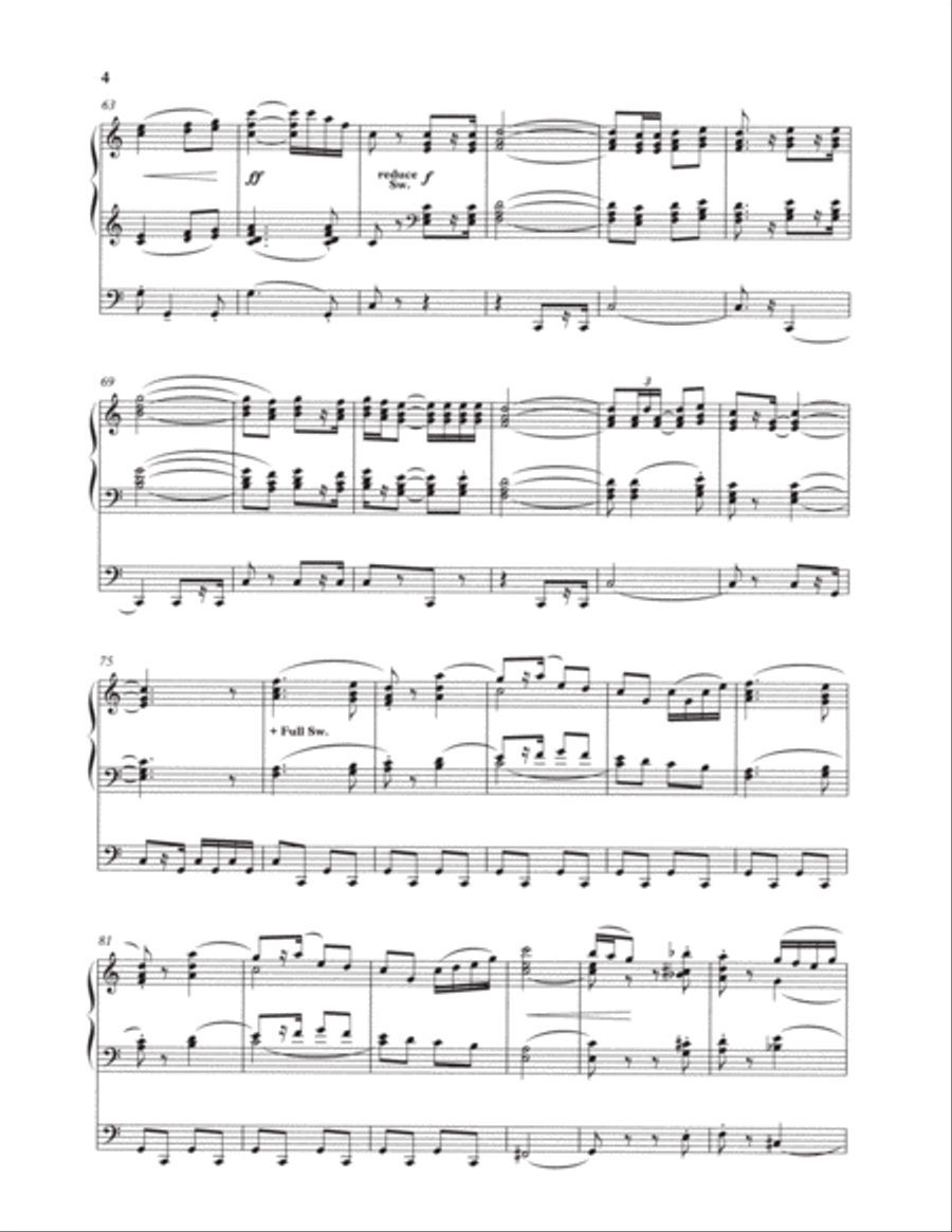 Crown Imperial Organ Solo scores gallery preview page 4