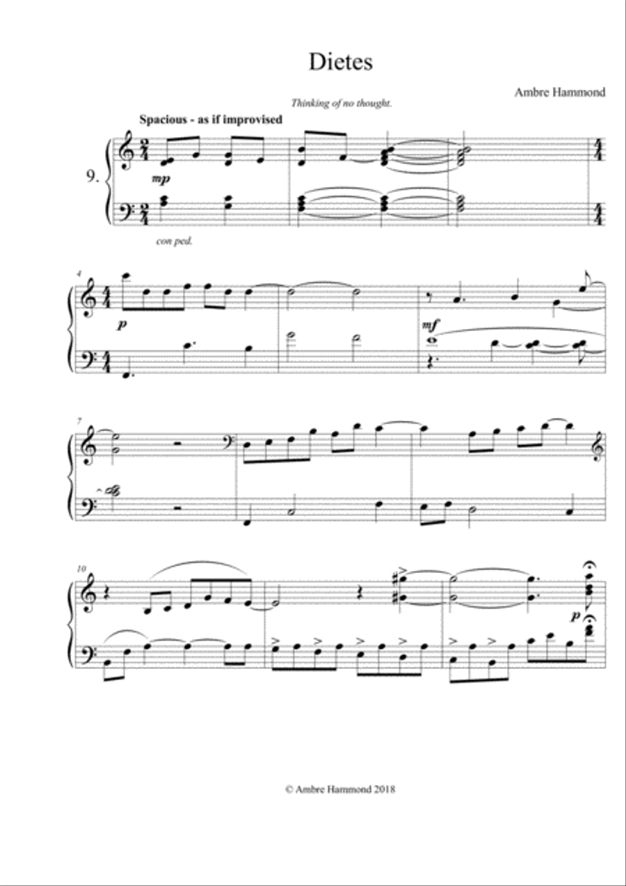 Dietes Piano Solo scores gallery preview page 1