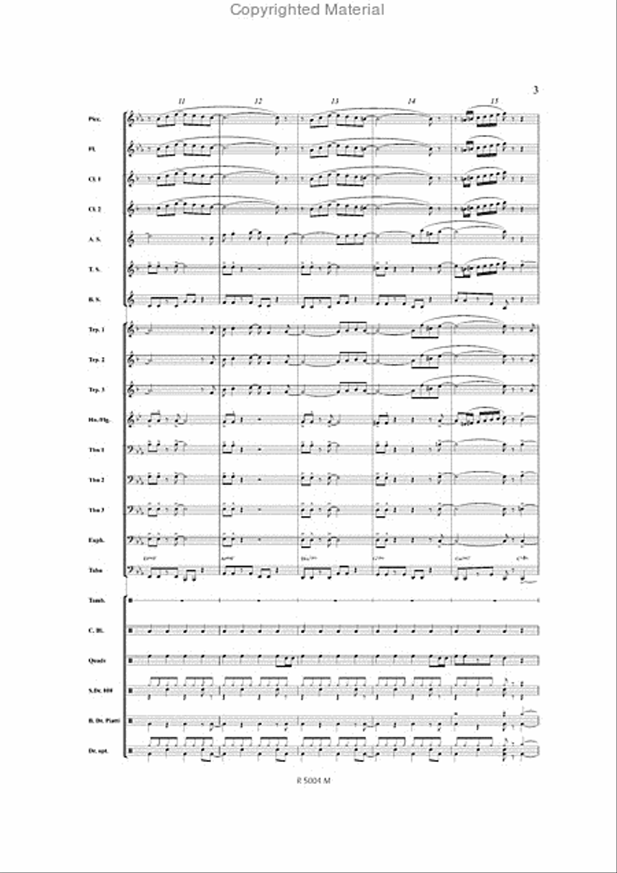 That Night, Dim That Night, Dim Marching Band scores gallery preview page 4