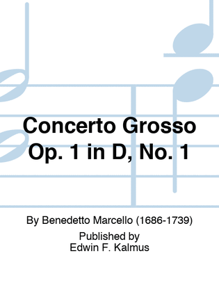 Book cover for Concerto Grosso Op. 1 in D, No. 1